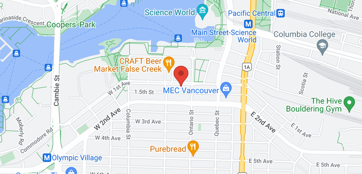 map of 615 38 W 1ST AVENUE